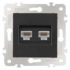 Розетка ethernet rj-45 без рамки arte milano am-203 203.45-2.black
